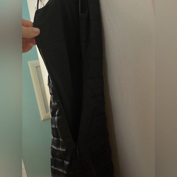 NWT S or M  Bebe pleated black dress - Picture 6 of 7
